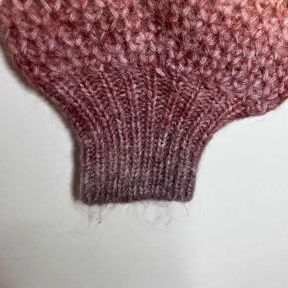 Fate Striped Oversized Turtleneck Sweater Womens L Wool Boho Colorful - Picture 4 of 9